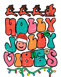 Groovy Christmas Jolly Holly Vibes Retro Xmas T-Shirt