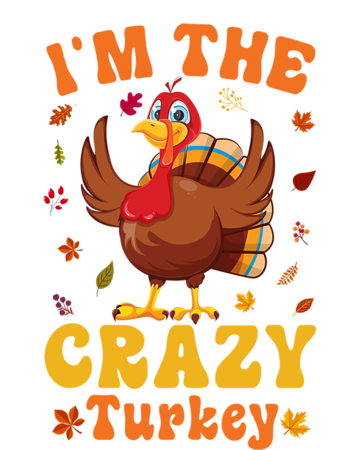 Im The Crazy Turkey Group Matching Thanksgiving Gift V-Neck T-Shirt