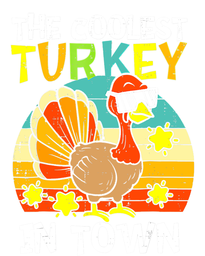 Coolest Turkey In Town Little Thanksgiving Gift T-Shirt