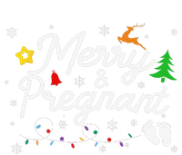 Merry And Pregnant Christmas Pregnancy Christmas Sweatshirt