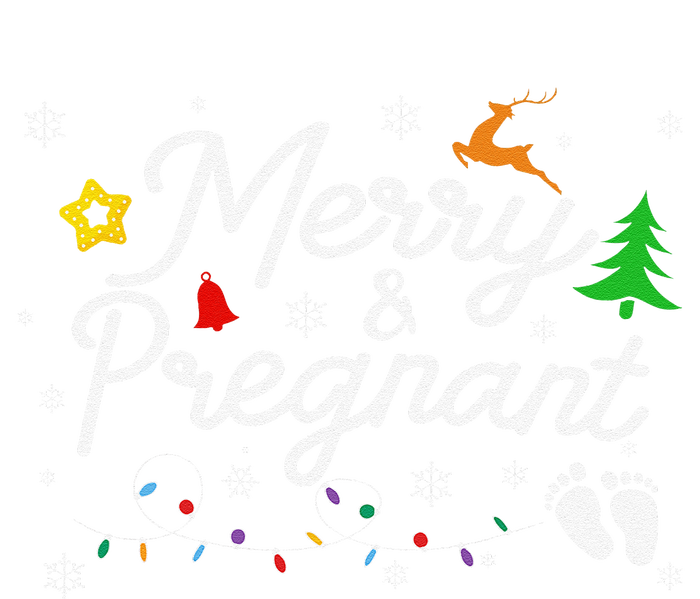 Merry And Pregnant Christmas Pregnancy Christmas Sweatshirt