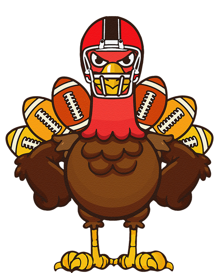 Cool Thanksgiving Football Gobble Player Turkey Gift Softstyle Adult Sport Polo