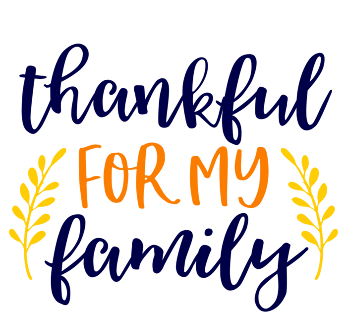 Matching Thanksgiving Gift Thankful For My Family Fall Cool Gift Kids T-Shirt