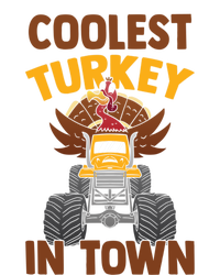 Monster Truck Funny Coolest Turkey In Town Thanksgiving Gift Tall T-Shirt