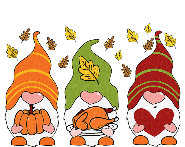 Gnomes Pumpkin Turkey Thanksgiving Day Cute Fall Autumn Premium T-Shirt