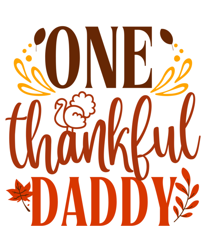 One Thankful Daddy Thanksgiving Day Family Matching Costume Gift T-Shirt