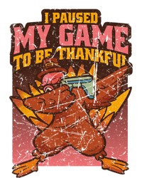 Dabbing Turkey Thanksgiving Gaming Paused Game Thankful Funny Gift Sustainable Beanie