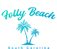 Folly Beach South Carolina Summer Sc Tropical Charleston Gift V-Neck T-Shirt