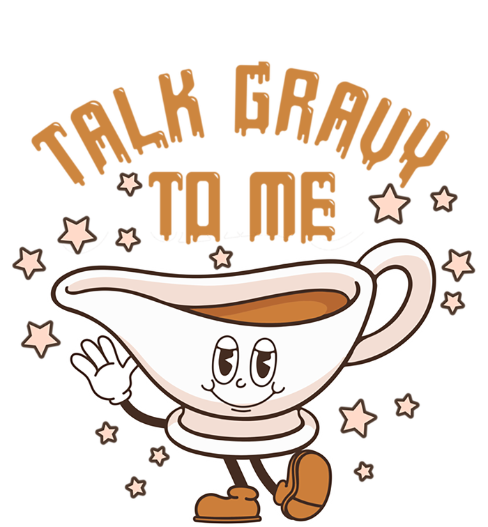 Talk Gravy To Me Funny Thanksgiving Pun Gravy Lover Turkey Meaningful Gift Stripe Pom Pom Beanie