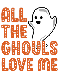 All The Ghouls Love Me Ghost Boy Halloween Dry Zone Grid Polo