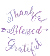 Thankful Blessed Grateful Gradient Shine Gift T-Shirt