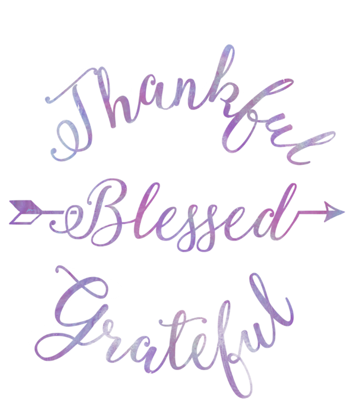 Thankful Blessed Grateful Gradient Shine Gift T-Shirt