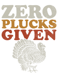 Funny Turkey Zero Plucks Given Thanksgiving Cool Gift Sweatshirt Cinch Pack Bag