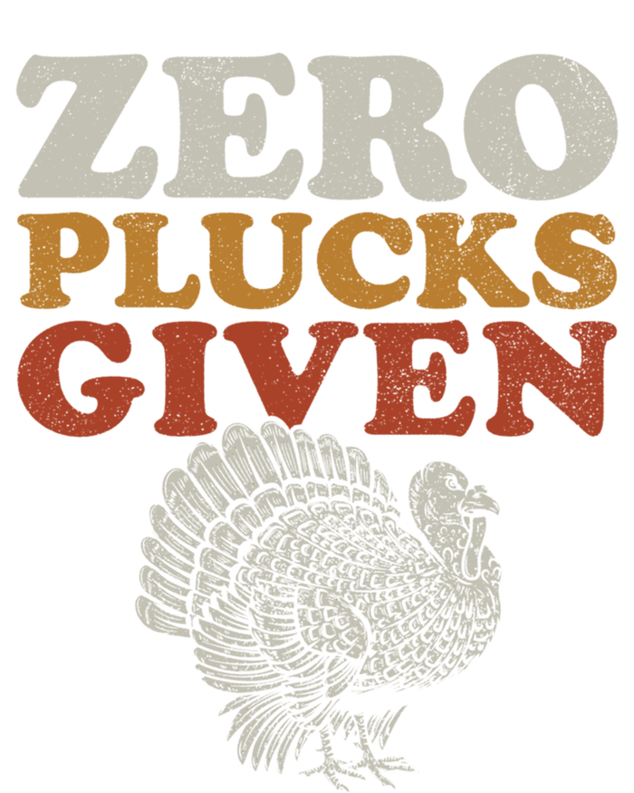 Funny Turkey Zero Plucks Given Thanksgiving Cool Gift Sweatshirt Cinch Pack Bag