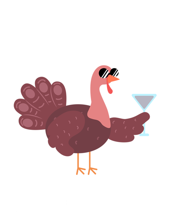 Thanksgiving Feast Mode Cool Gift Trot Turkey Martini Gift Women's Racerback Tank