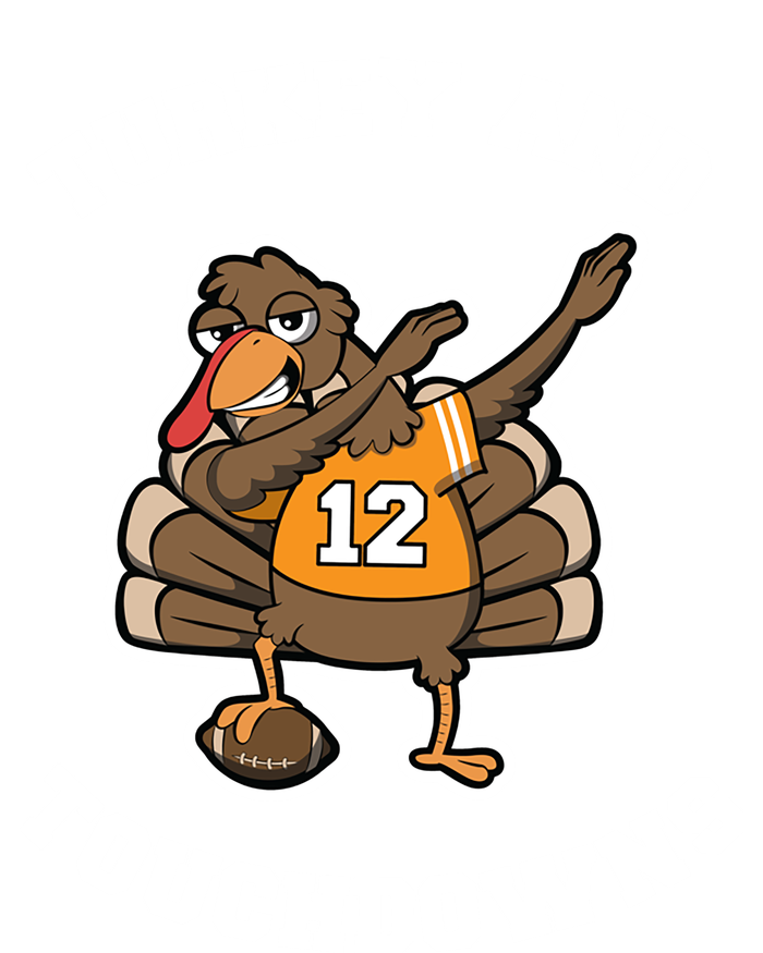 Thanksgiving Gift Dabbing Turkey Touchdown Football Gift T-Shirt