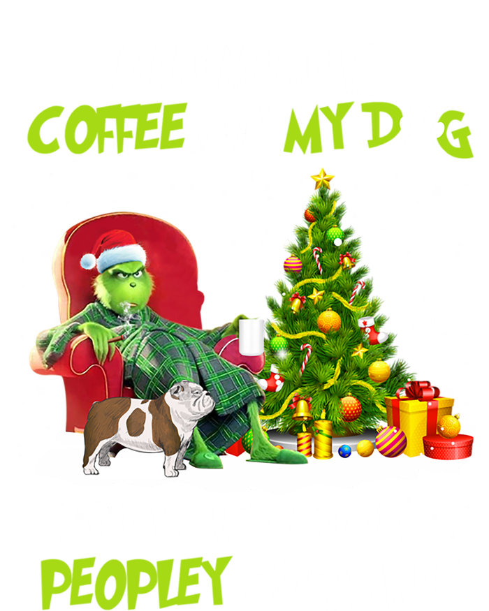 Christmas I Need Is Coffee And My English Bulldog Dog Xmas Cute Gift 16 in Basic Backpack