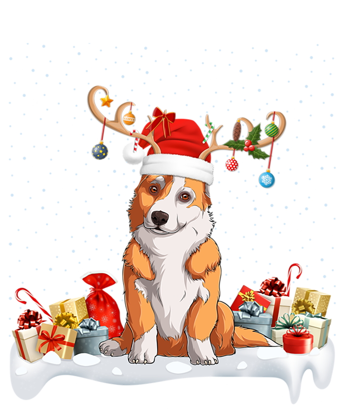 Corgi Dog Xmas Lights Reindeer Santa Corgi Christmas Gift T-Shirt