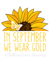 In September Wear Gold Childhood Cancer Awareness Sunflower T-Shirt