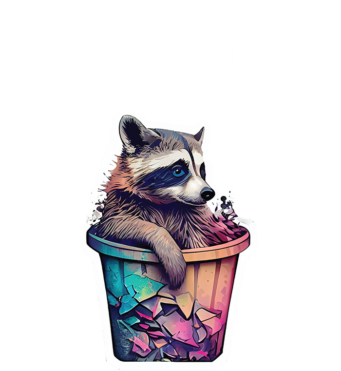 Im Just Here For The Free Food Raccoon Funny Gift Full Zip Hoodie