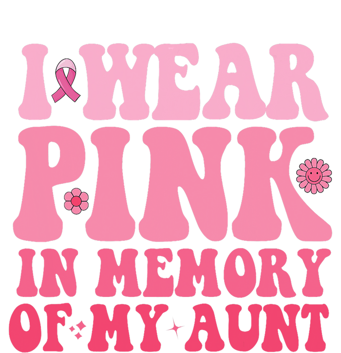 I Wear Pink In Memory Of My Aunt Breast Cancer Aunt Awarenes Women's Perfect Tri Tunic Long Sleeve Shirt