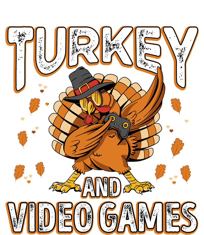 Turkey And Video Games Thanksgiving Gamer Gift T-Shirt