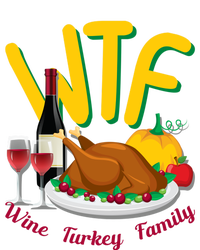 Turkey Day Gift Wtf Wine Turkey Family Thanksgiving Day Great Gift Magnet