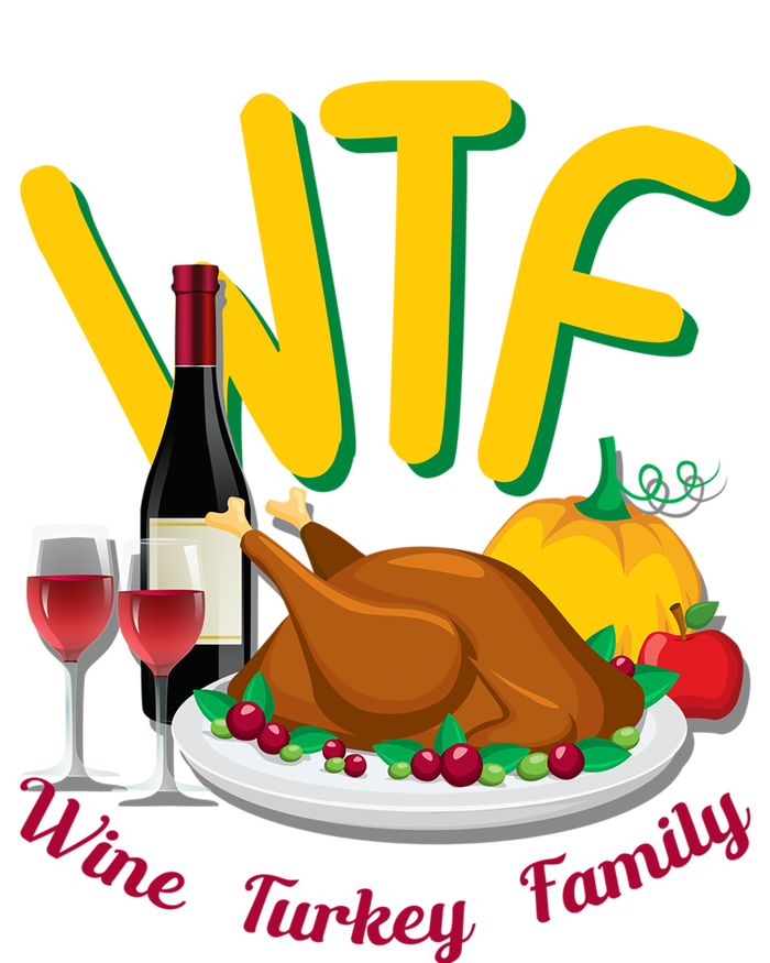 Turkey Day Gift Wtf Wine Turkey Family Thanksgiving Day Great Gift Magnet