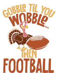 Turkey Gobble Til You Wobble Then Football Thanksgiving Gift Coaster