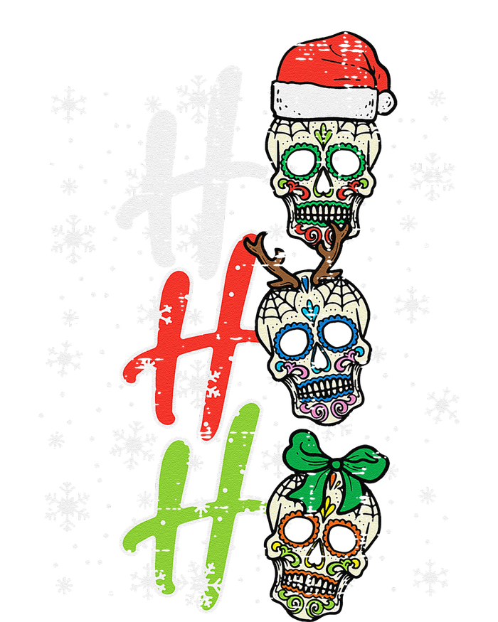 Christmas Sugar Skull Ho Ho Ho Xmas Mexican Funny Funny Long Sleeve Shirt