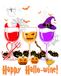 Happy Hallowine Drinking Scary Ghost Boo Pumpkin Halloween T-Shirt