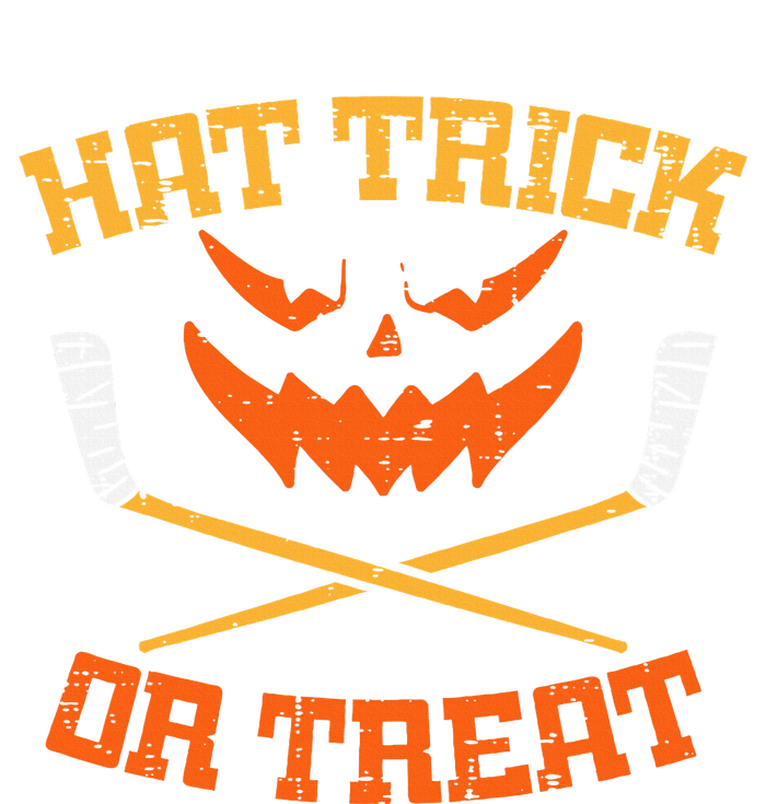 Hat Trick Or Treat Ice Hockey Halloween Player Coach T-Shirt