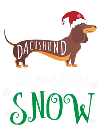 Dachshund Through The Snow Funny Pun Unisex Gift Design T-Shirt