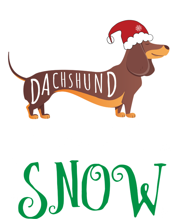 Dachshund Through The Snow Funny Pun Unisex Gift Design T-Shirt