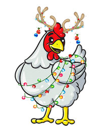 Christmas Chicken Reindeer Antlers Lights Pajama S Sustainable Beanie