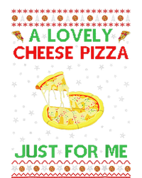 A Lovely Cheese Pizza Just For Me Christmas Pizzeria Cheesy Kids Long Sleeve Shirt