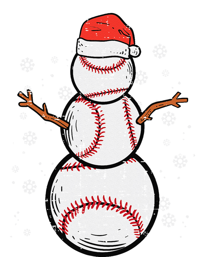 Baseball Snowman Xmas Christmas Sports Funny Funny Softstyle Adult Sport Polo