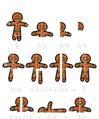 Christmas Gingerbread Fraction Cute Xmas Cookie Math Teacher Tie-Dye T-Shirt