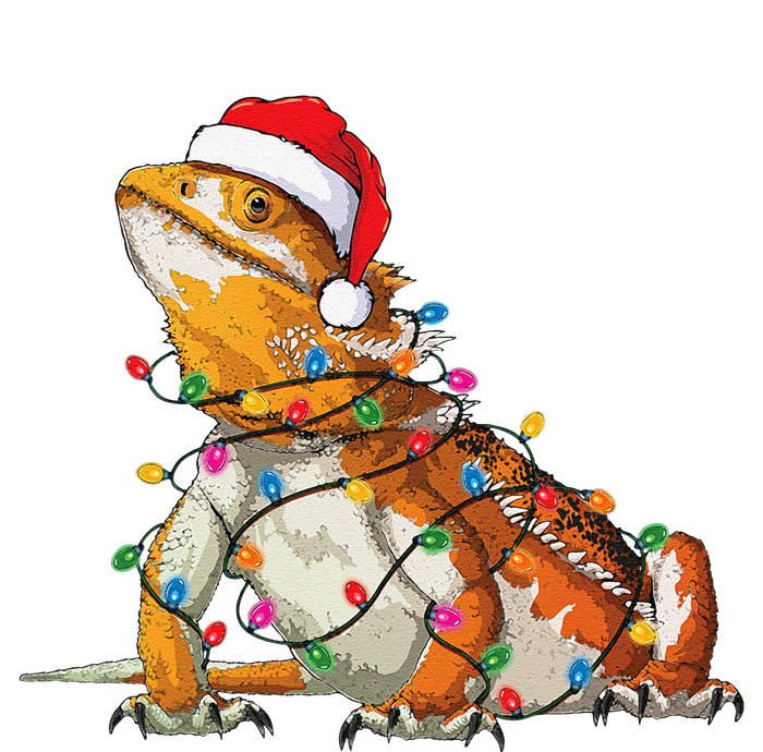 Bearded Dragon Christmas Lights Bearded Dragon Lover Xmas Button