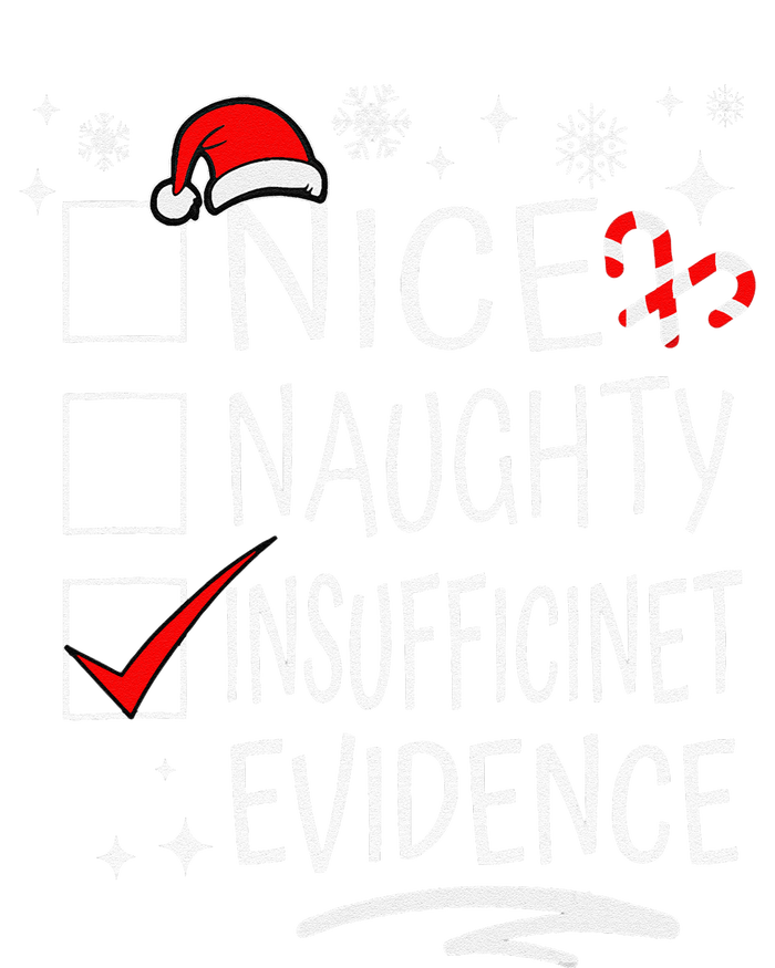 Christmas Nice Naughty Insufficient Evidence Family Group T-Shirt