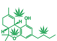 THC POT LEAF MOLECULE Zip Tote Bag