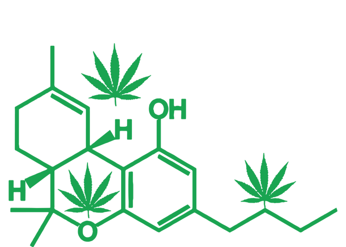 THC POT LEAF MOLECULE Zip Tote Bag