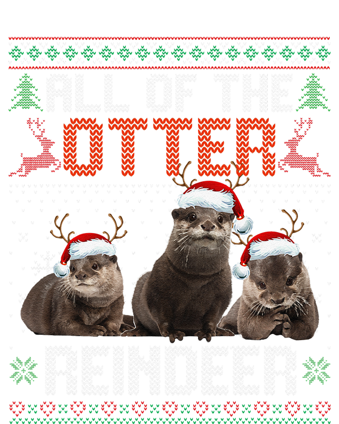 All Of The Otter Reindeer Christmas Funny Xmas Otter Lovers Tote Bag