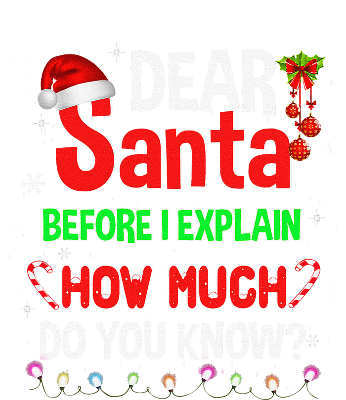 Christmas Dear Santa Before I Explain How Much Do You Know Sustainable Knit Beanie