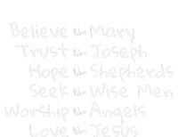 Believe Like Mary And Trust Like Joseph Christmas Image T-Shirt