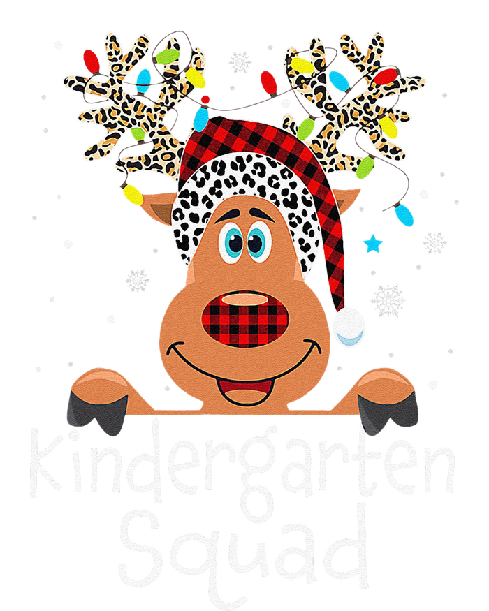 Christmas Kindergarten Teacher Squad Reindeer Teacher T-Shirt