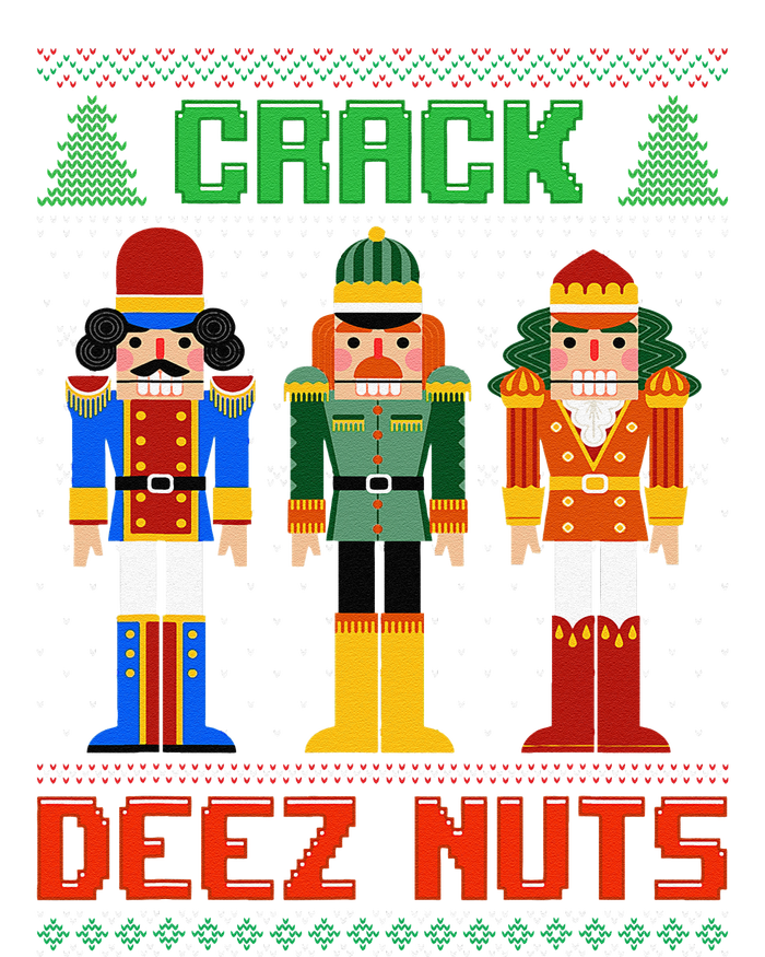 Crack Deez Nuts Nutcracker Ugly Christmas Funny Xmas Sustainable Knit Beanie