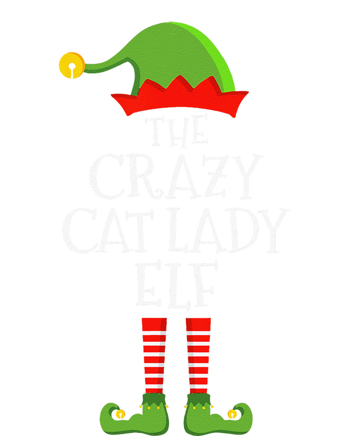 Crazy Cat Lady Elf Funny Christmas Matching Family Pajama T-Shirt