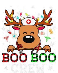 Boo Boo Crew Reindeer Nurse Buffalo Plaid Nurse Christmas T-Shirt