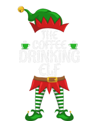 Coffee Drinking Elf Family Matching Group Christmas Party T-Shirt